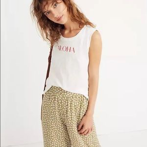 Madewell aloha tank tee size small